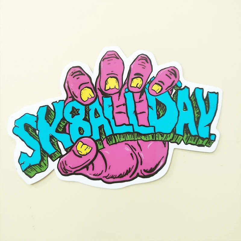 Custom logo printing personaslized die cut stickers