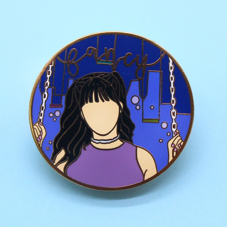 Новинка 2021 золотые жесткие эмалевые булавки на заказ магнитный металлический значок милые для лацканов забавные мягкие