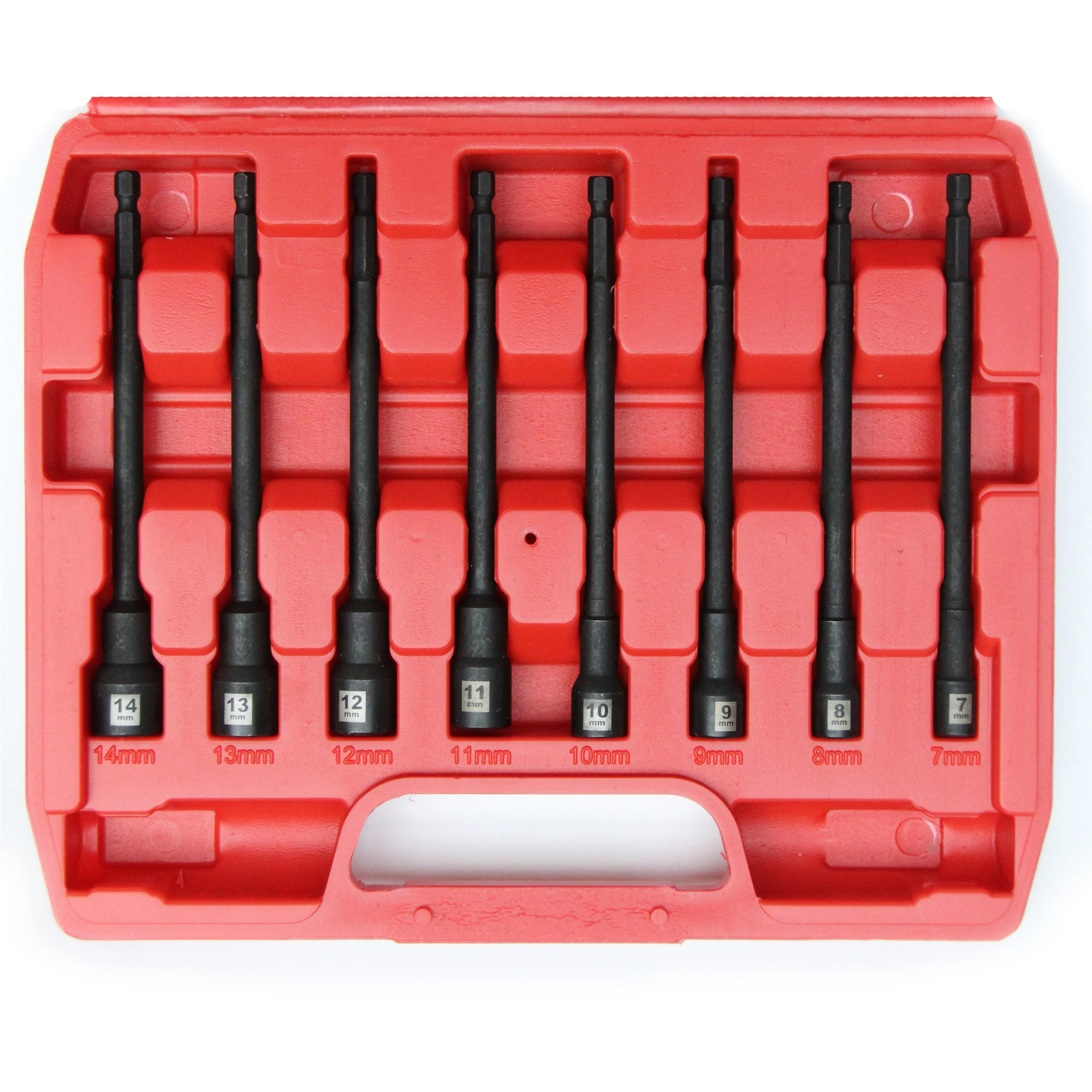 16 Pcs Power Nut Driver Set Impact Grade Magnetic Nut Setters 150MM