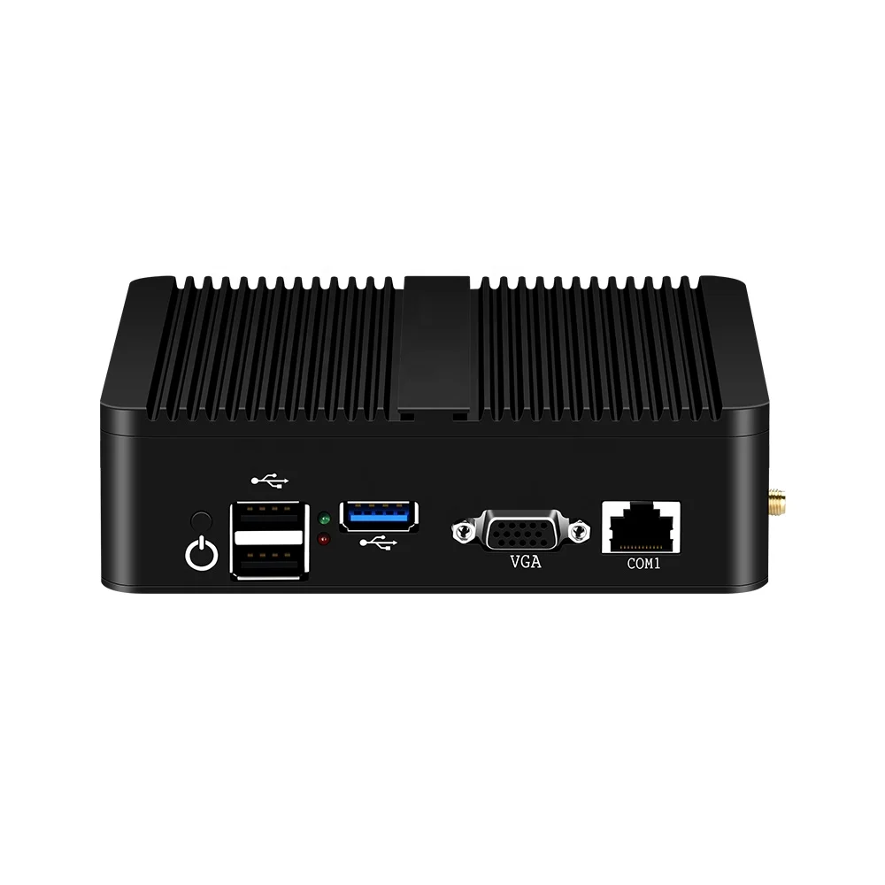 PFsense Gateway Firewall Router Mini PC Fanless Industrial Computer In-tel N2830 4 Nic Ethernet Lan Ports Linux Network Server