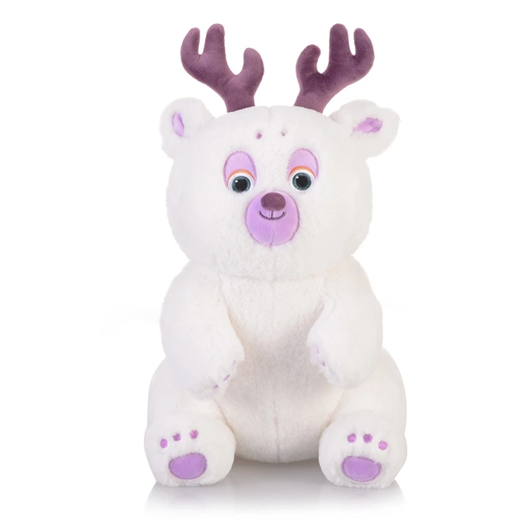 Custom High Quality Pp Cotton Boonie Bears Neva The White Bear Brown Funny Soft Plush Toy Animal For Kids