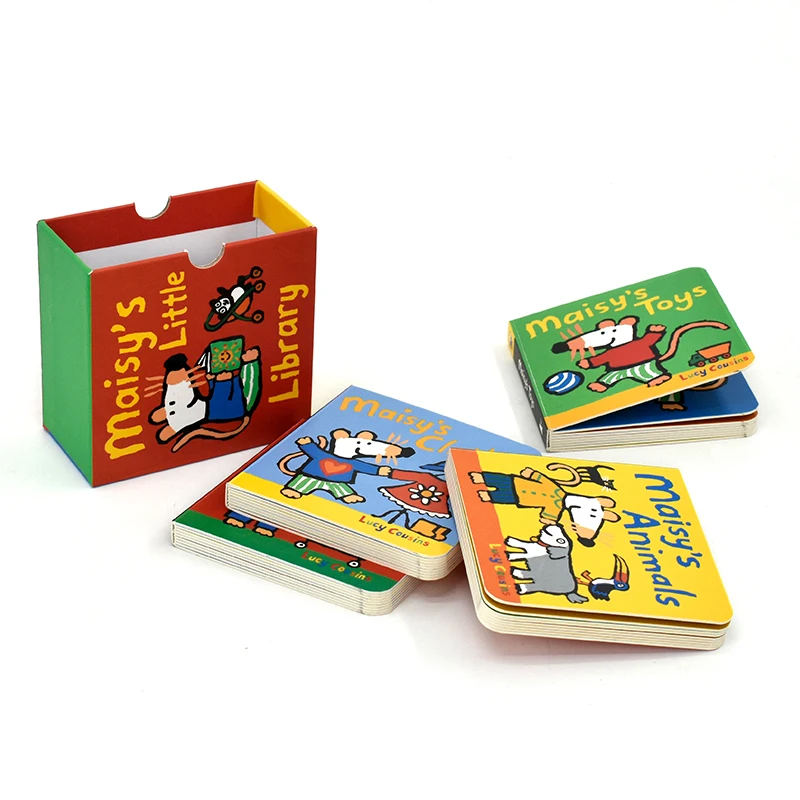 Customized Children Book Hard Cover Printing Service Board Book Cut Out Flip-flap Book Sets