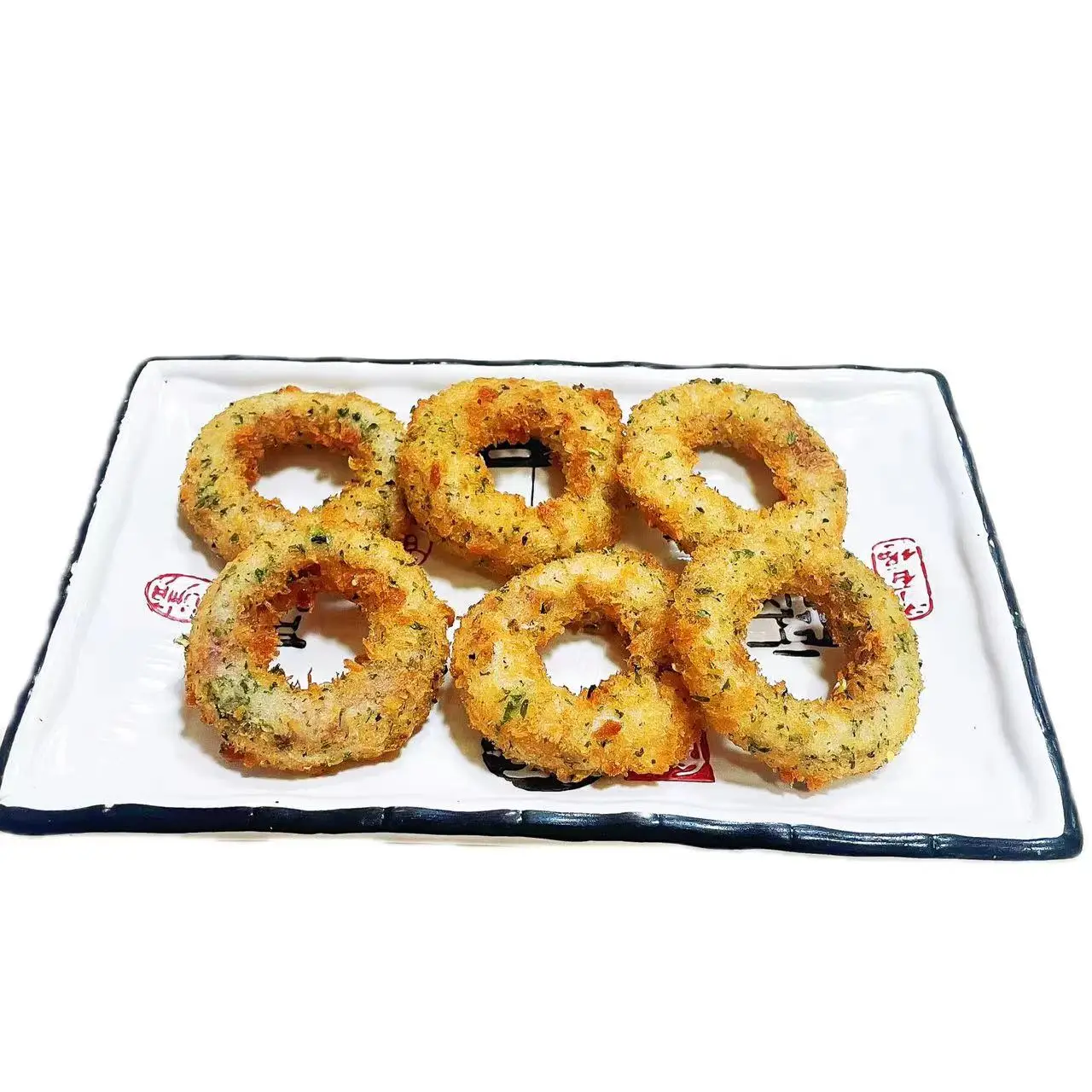 2024 top sale latest cheap and delicious process food fried golden breaded squid ring calamari