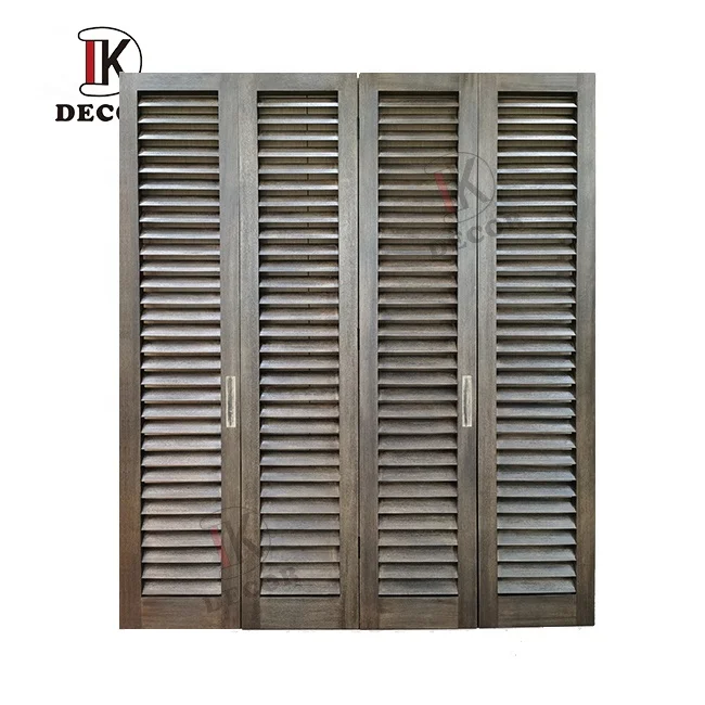 folding shutters custom plantation interior closet solid core louver wooden doors