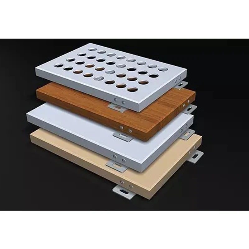 Skyscraper exterior building aluminum solid panel decorative anodize aluminum perforated panel curtain walls