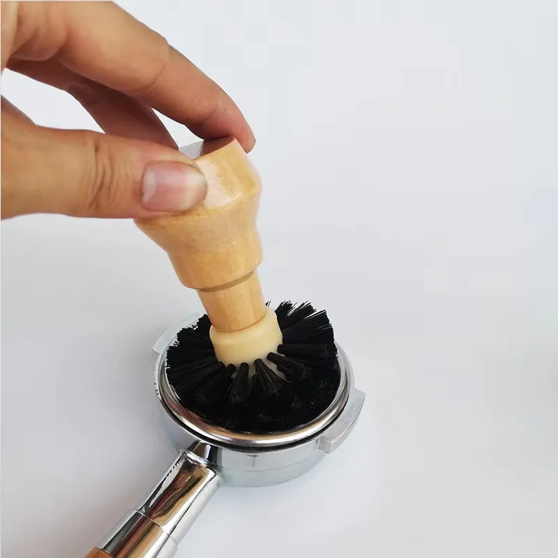 2023 Hot selling Eco coffee new product nylon coffee powder bowl cleaning brush coffee appliances barista tools