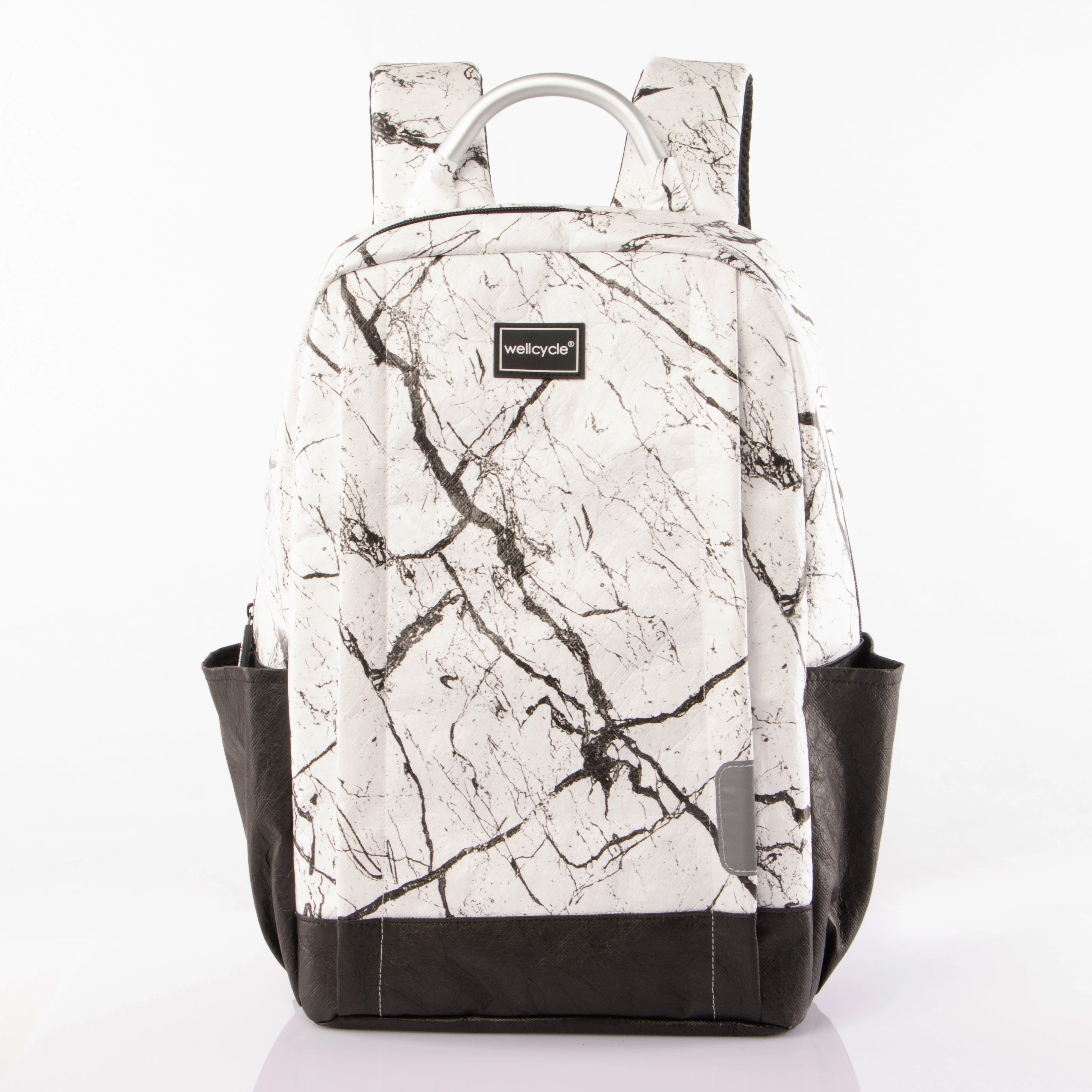 Private Label Full Printing Tyvek Travel Bag 100% Eco-friendly Washable Dupont Paper Bag Waterproof Black Tyvek Laptop Backpack
