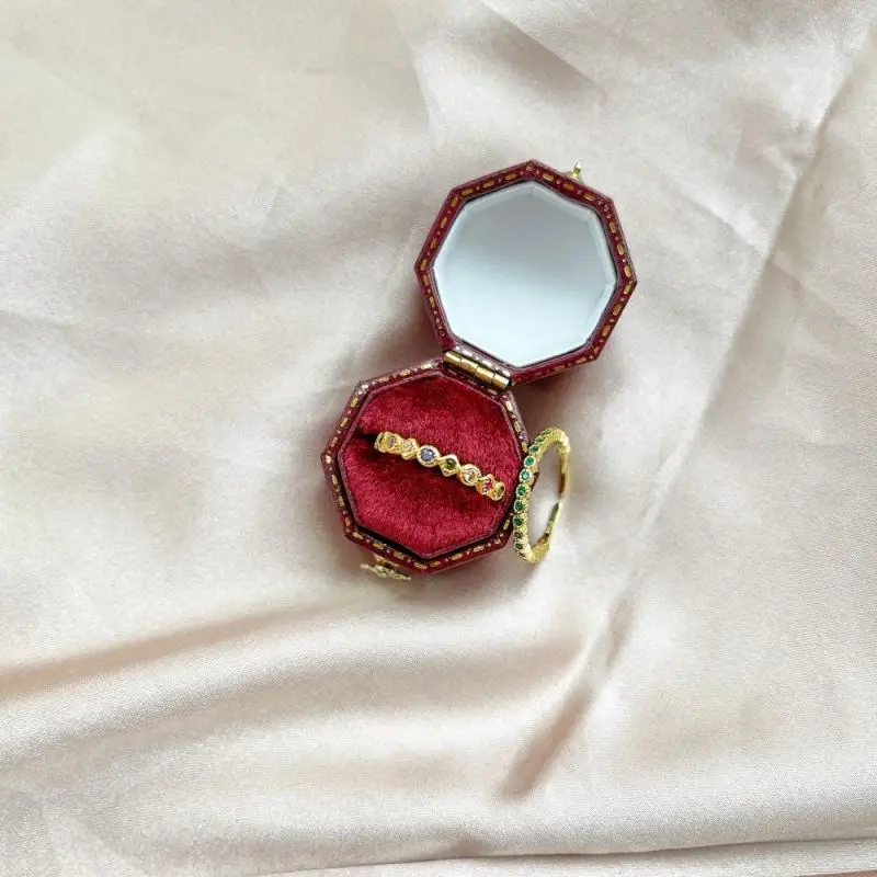 Solid 18K Gold Filled Industrial Style 925 Sterling Silver Flat Open Ring solid sterling silver irregular ring