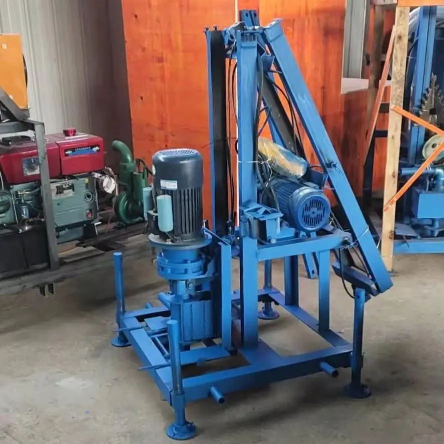 Small electric bore well drilling machine price household ground hole boring machines portable
