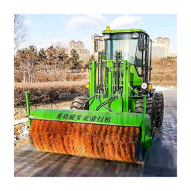 High Efficiency Snow Sweep Machine High Powered Snow Thrower Blower Brush Snow Sweeper