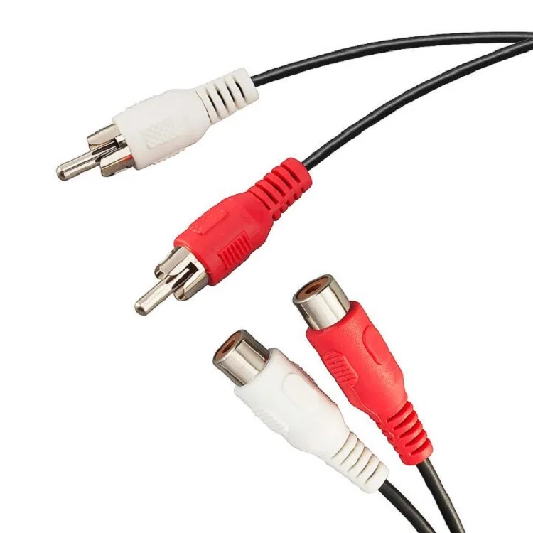 RCA стерео аудио кабель-удлинитель 2 rca штекер 2 rca Женский кабель