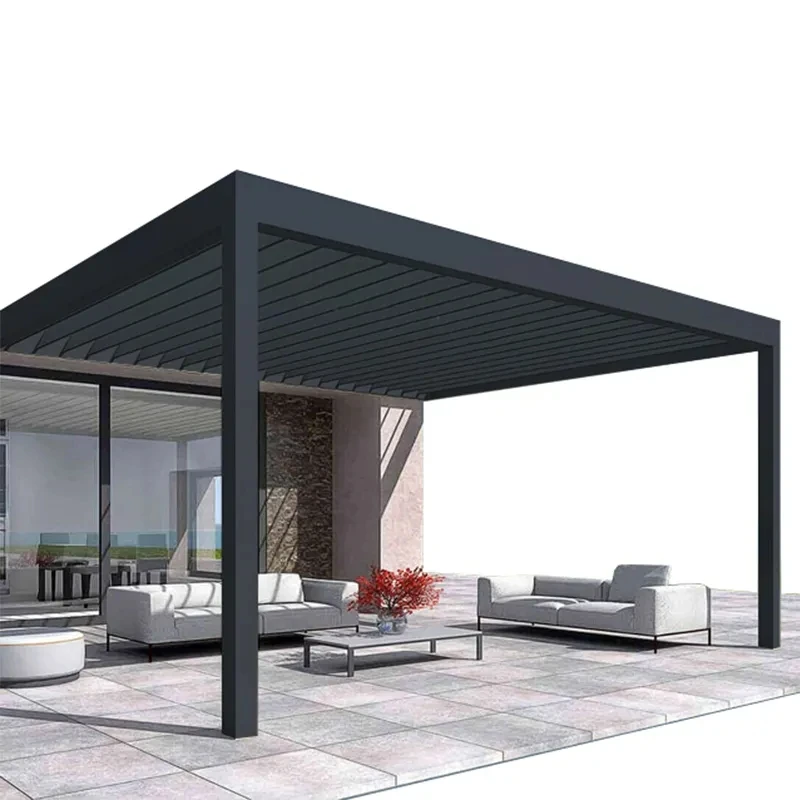 best modern outside patio chaise pour electric motor metal shutter pergola automatic outdoor for restaurants