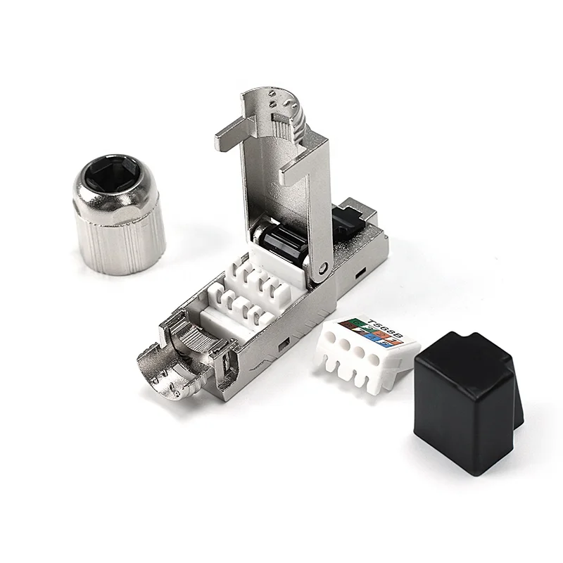 RJ45 Connector Toolless FTP CAT6A Modular Ethernet Plug