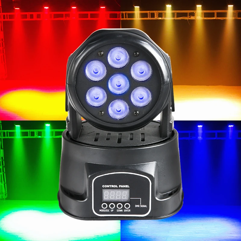 70W RGBW mixing color sound control wedding party dmx stage light Sharpy 7r beam stage moving head light