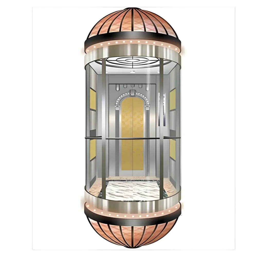 GOTS Indoor Passenger Elevator Sightseeing Elevator 800kg for Shipping Mall