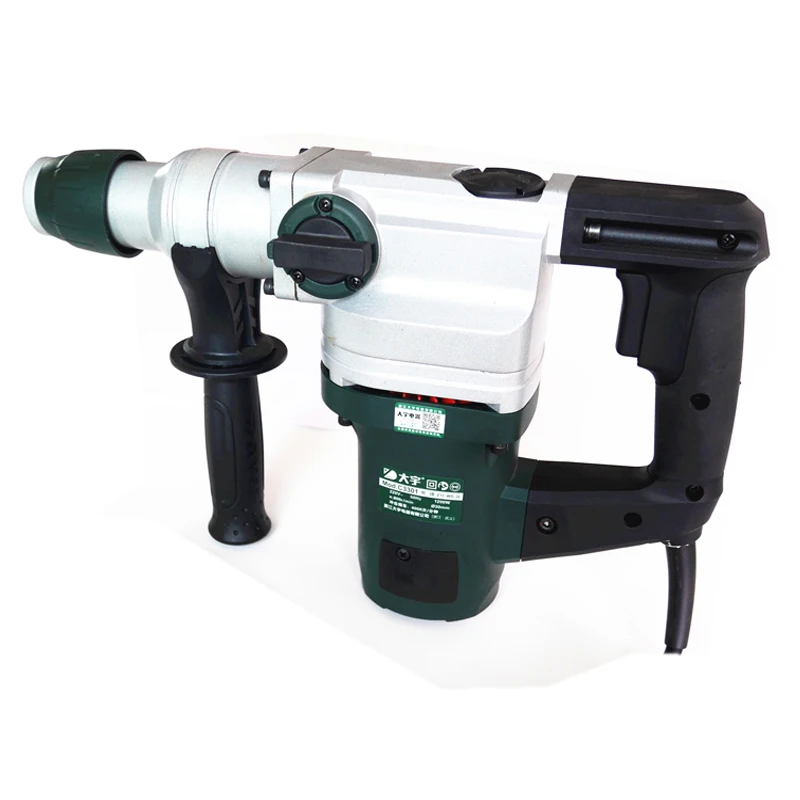30mm electric rotary hammer drill sds plus 1200W heavy duty hammer crusher machine, percussion hammer