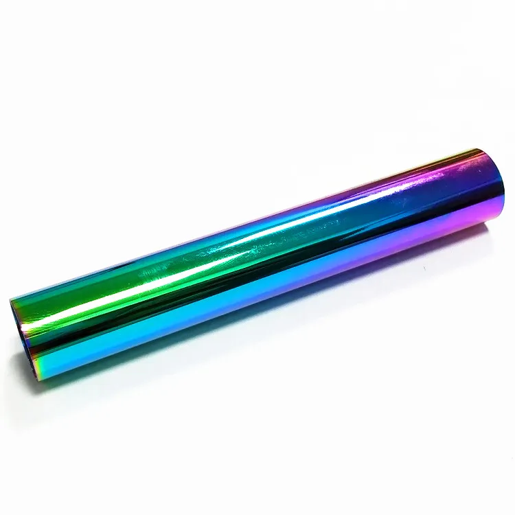 0. 5mm stainless steel round pipe CNC turning processing mirror polishing vacuum plating colorful processing