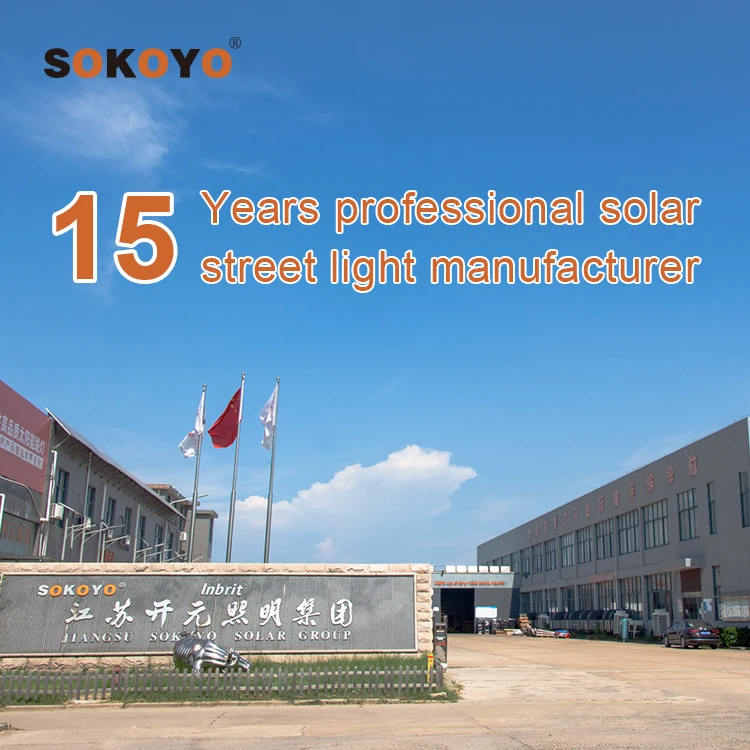 SOKOYO Ip65 40 60W Aluminum Case Waterproof Outdoor Split Led Solar Street Lighting Remote Control Solar Street Light High Lumen