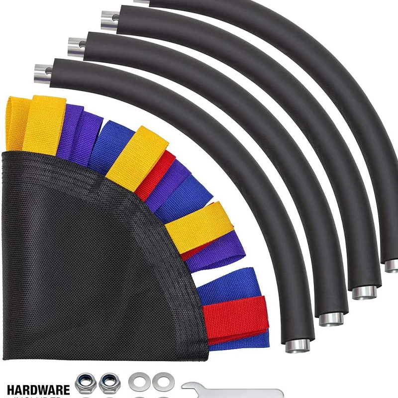 Wholesale Durable Outdoor Garden Round Platform Kids Fabric Ufo Ribbon Jumping Cloth Round Swing