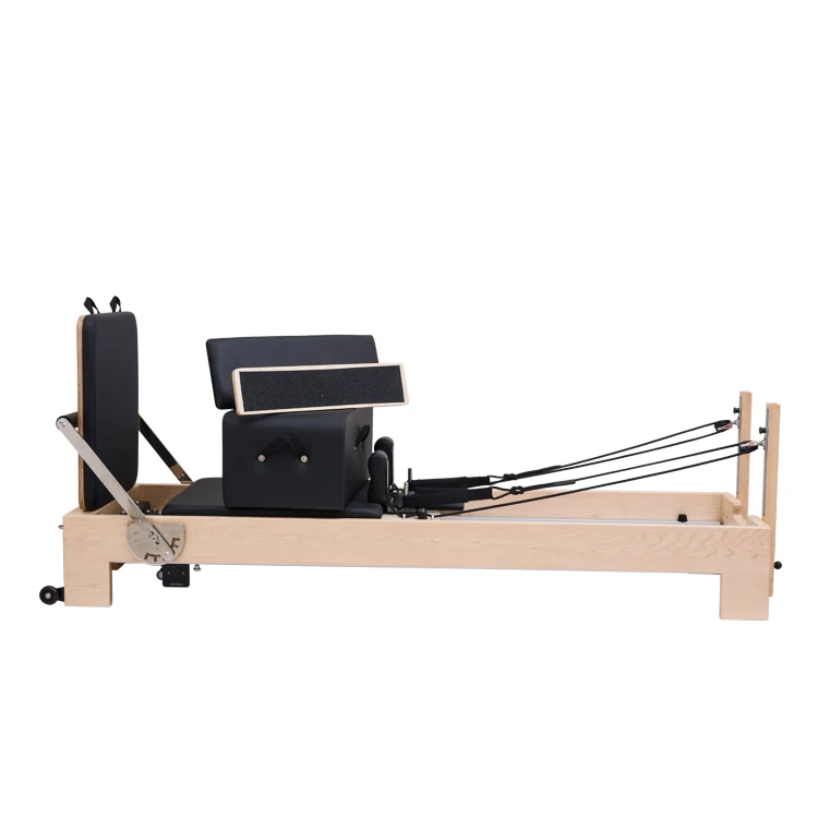 Factory price gym fitness studio equipment balance body yoga exercise 5 sets wooden pilates reformer