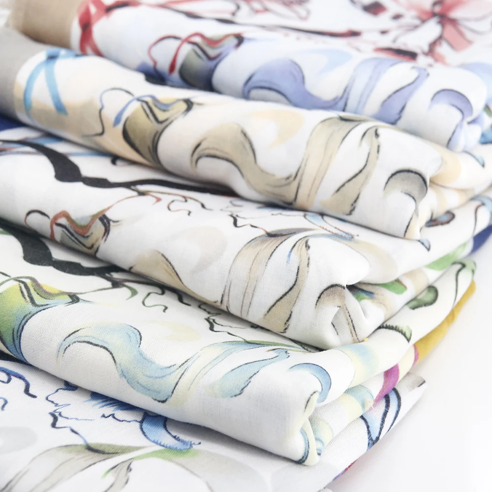 Женское модное одеяло, длинный шарф, хлопковая шаль с цветочным принтом, хиджаб