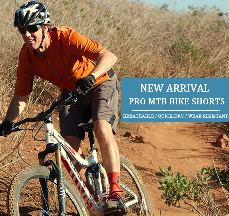 MTB Shorts HOT Sale Bicycle Mountains Bike Cycling Sportswear Men Custom OEM ODM Polyester Spandex Accept Customer Logo OEM