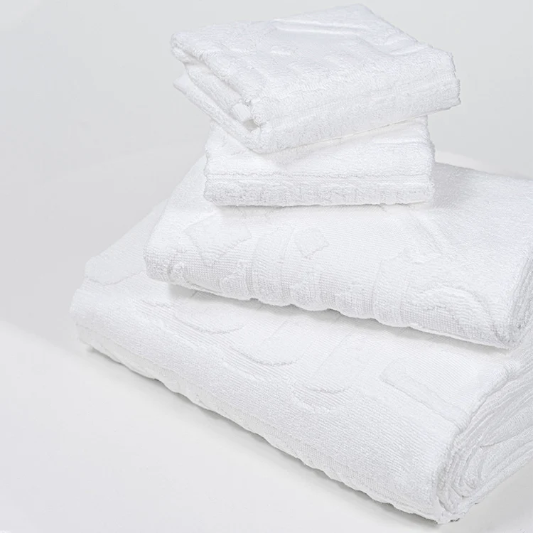 2022 Hottest Selling Hotel Towels Superior High-quality Cotton Plain White 5 Star Jacquard Towels