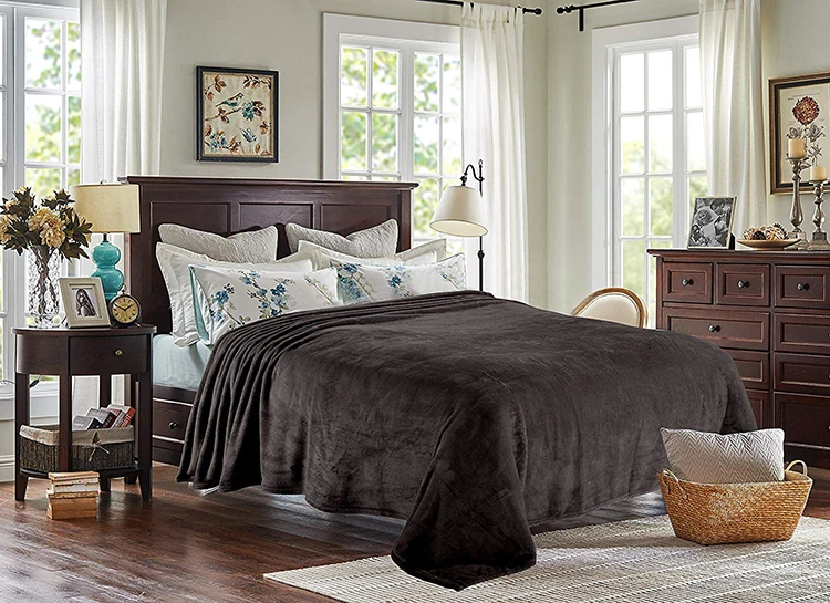 
Fleece Warm Bed Blanket Soft Flannel Cozy Winter Blanket for Adults Children Baby on Bed Couch Sofa 