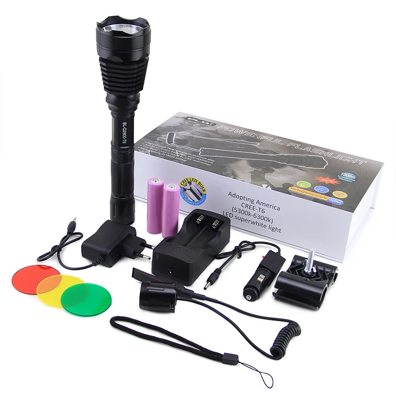 Высококачественное охотничье снаряжение, аккумуляторный светодиодный светильник, стеклянный объектив 10 Вт, светодиодный фонарик, светодиодные фонари для фонарика britelite