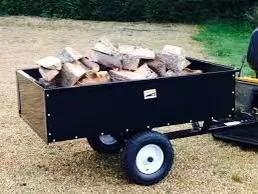 Utility Garden Towed Atv Dump Trailer Cart Yard Trolley Tractor Wagon Atv Wheelbarrow Trailer