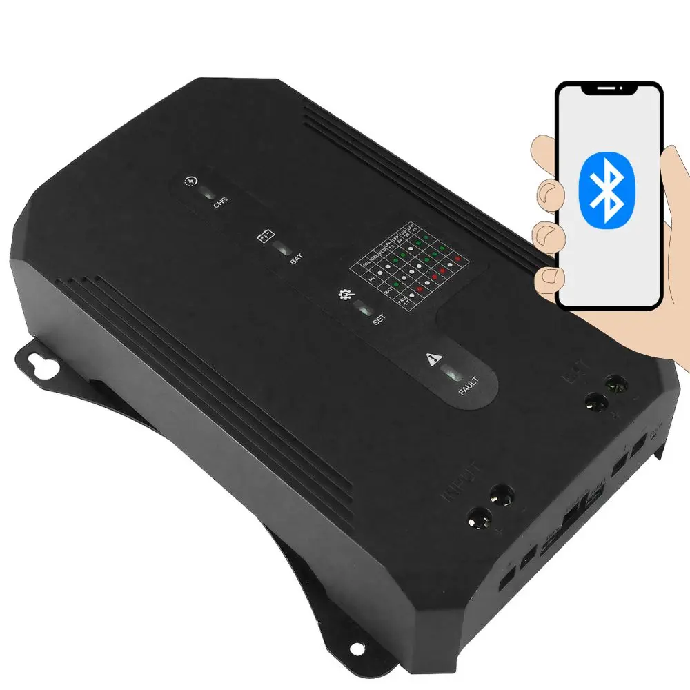 GCSOAR 20A 12V 24V 36V 48V Buck-Boost MPPT контроллер солнечного заряда IP32 с RS485 + BLE (приложение)/может опционально