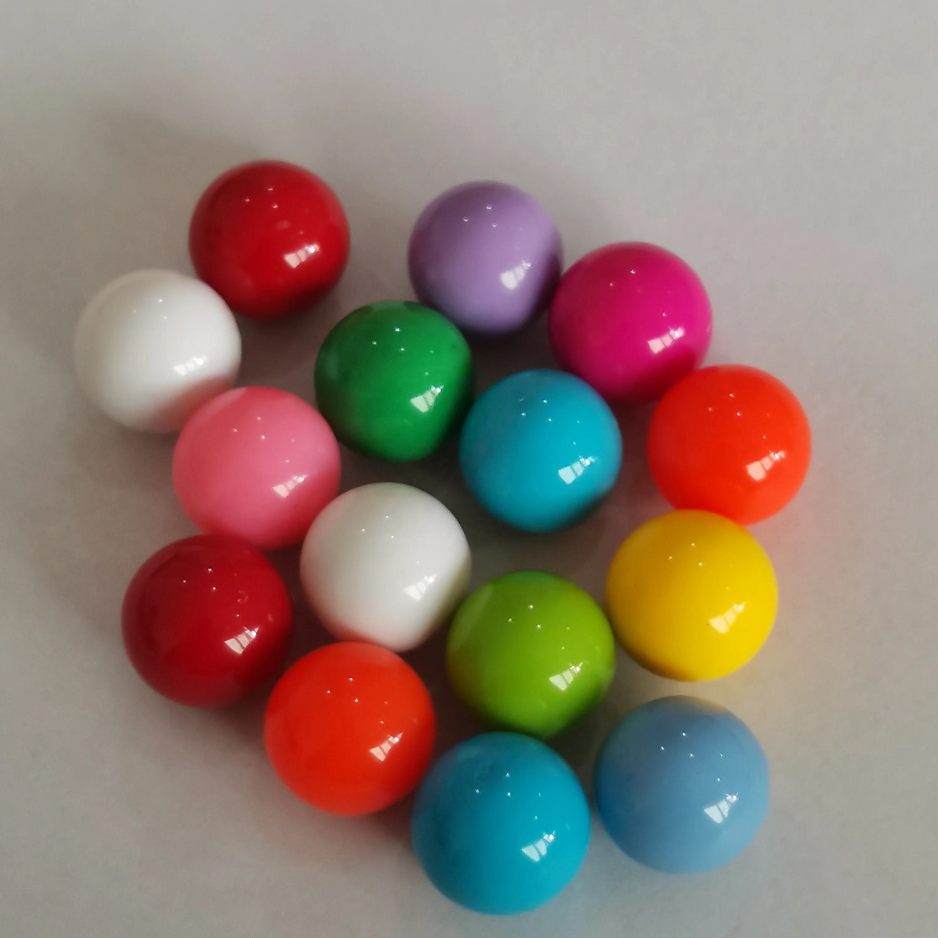 
14mm 16mm 18mm 25mm color solid plastic ball No hole acrylic loose beads 