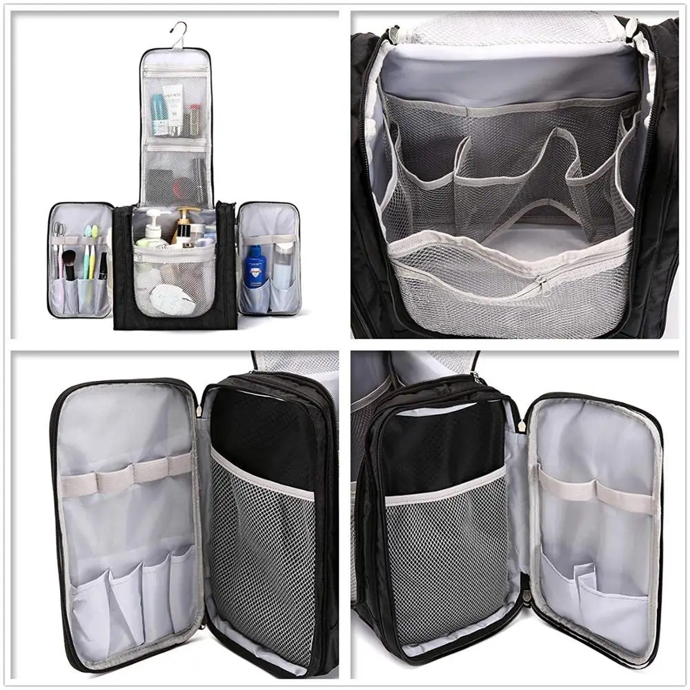 Large Hanging Travel Toiletry Bag for Men and Women Waterproof Makeup Organizer Bag