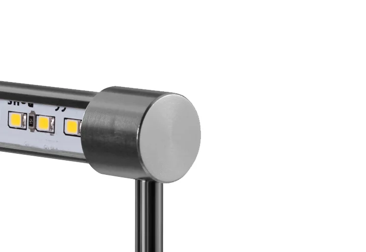 High brightness aluminum body Chrome finish DC12V led light for display case for jewelry Watch Museum