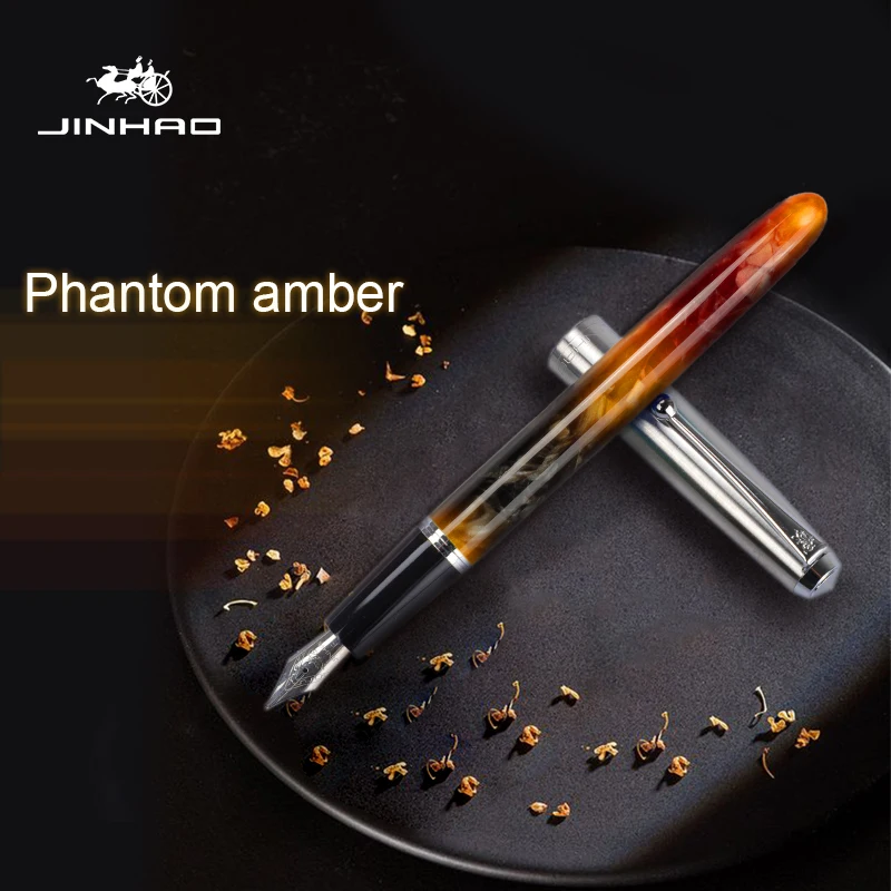 Перьевая ручка Jinhao серии 51A средней тонкости в подарок с различными бочками на выбор