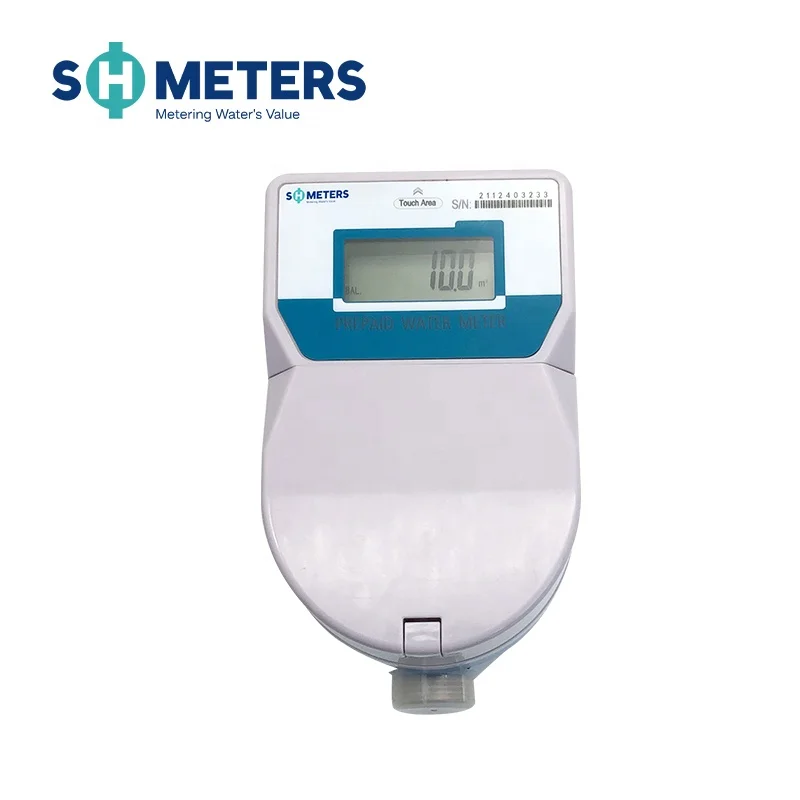 DN25mm IC card prepaid smart home water meter