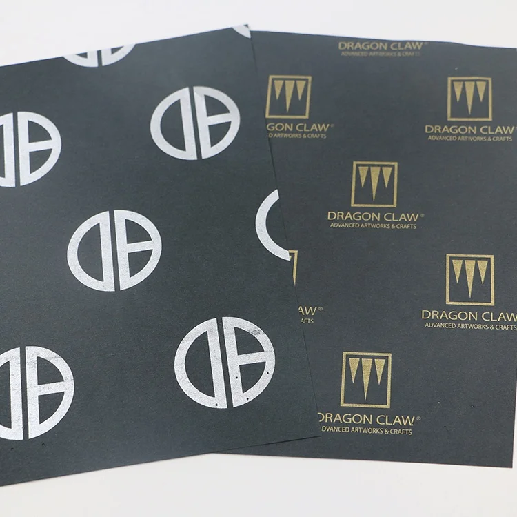 
17gsm Black Custom Printed Tissue Wrapping paper 