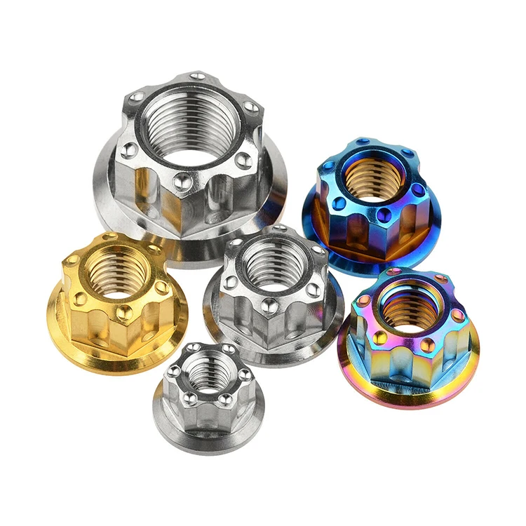 Шестигранная титановая Фланцевая гайка M8 к M30 torx для BMX велосипеда мотоцикла мочевины