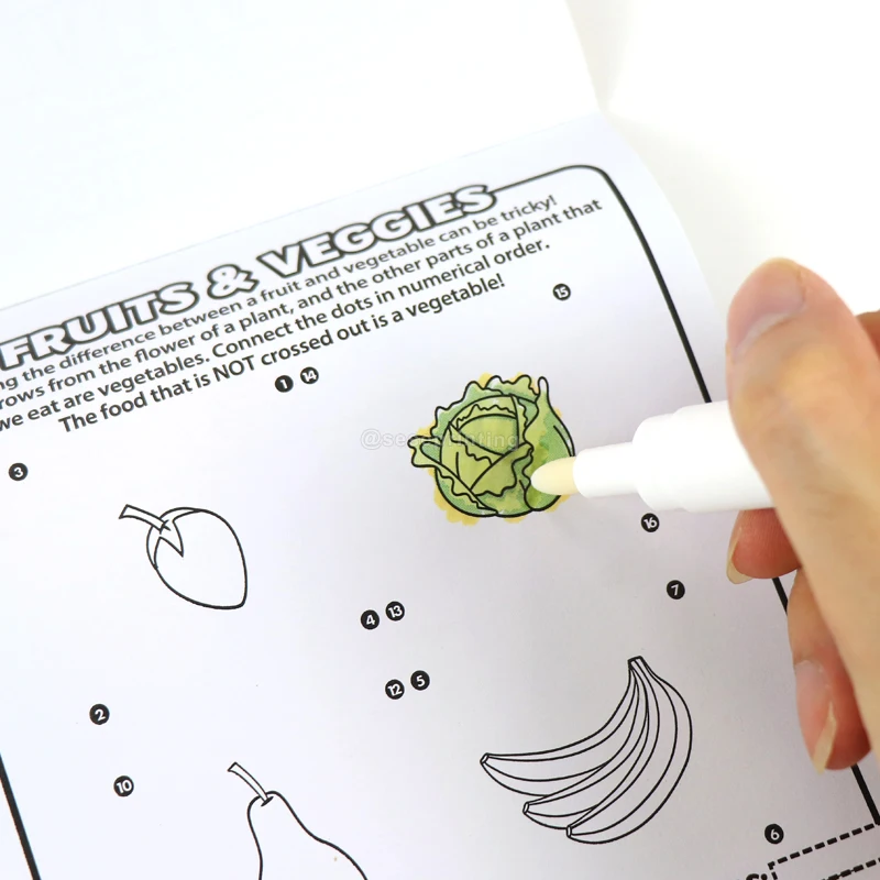 China Printing Company Custom Personalized Magic Water Coloring Drawing Book Coloring Book Coloring Books for Adults Kids Teens