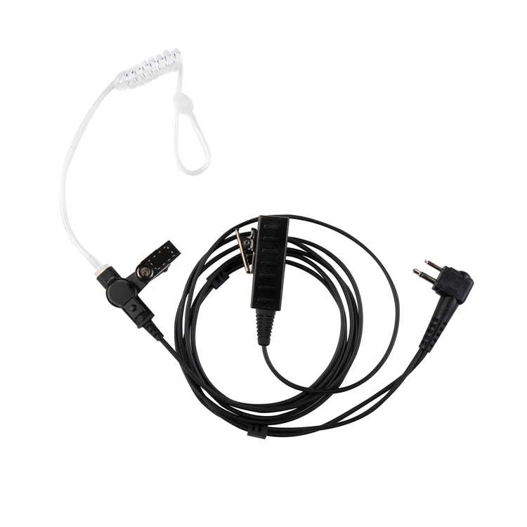 Air Acoustic Tube Headset Earpiece For Walkie Talkie Two Way Radios Microphones Push To Talk 2Pin Earphone Acoustic