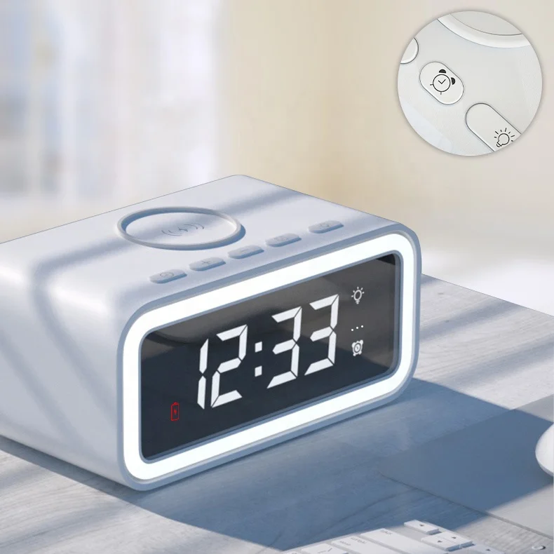 Multifunctional Modern Portable LED Bedside night lamp with wireless charger