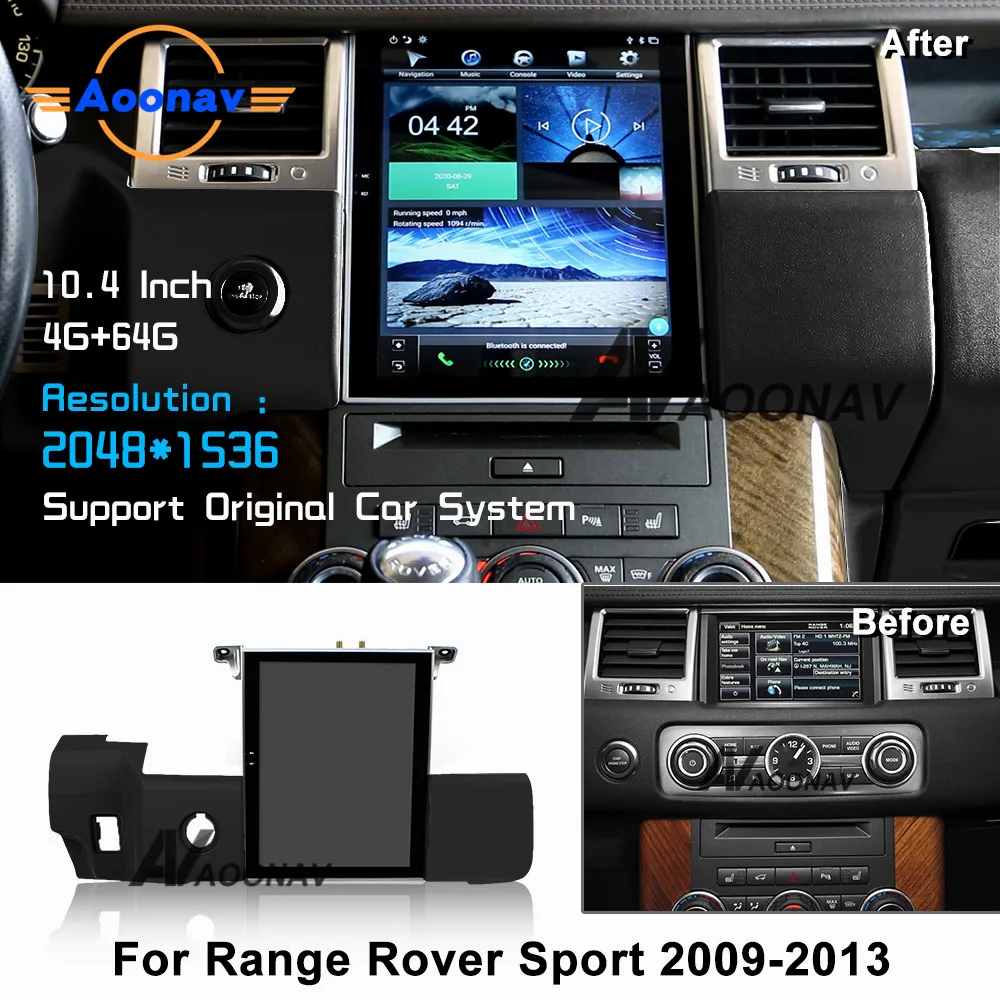 Car touch screen stereo For Land Rover Range Rover Sport 2009-2013 car radio multimedia player GPS navigation tape recorder
