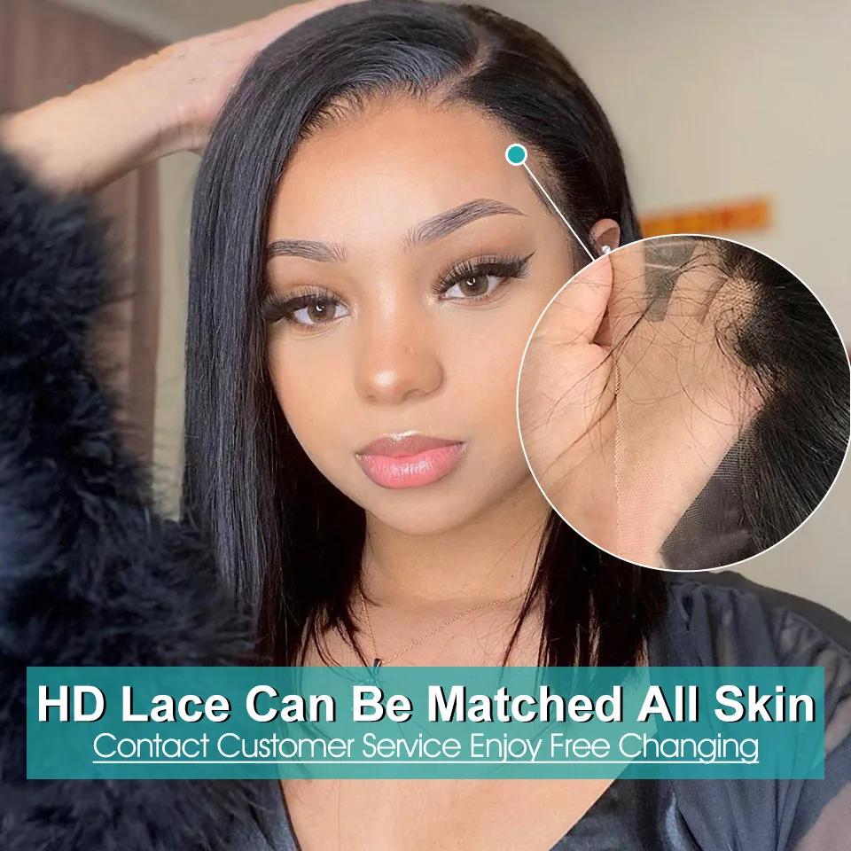 wholesale short perruque bob lace front wigs natural brazilian remy human hair wigs for women pixie cut 5*5 bob human hair wig