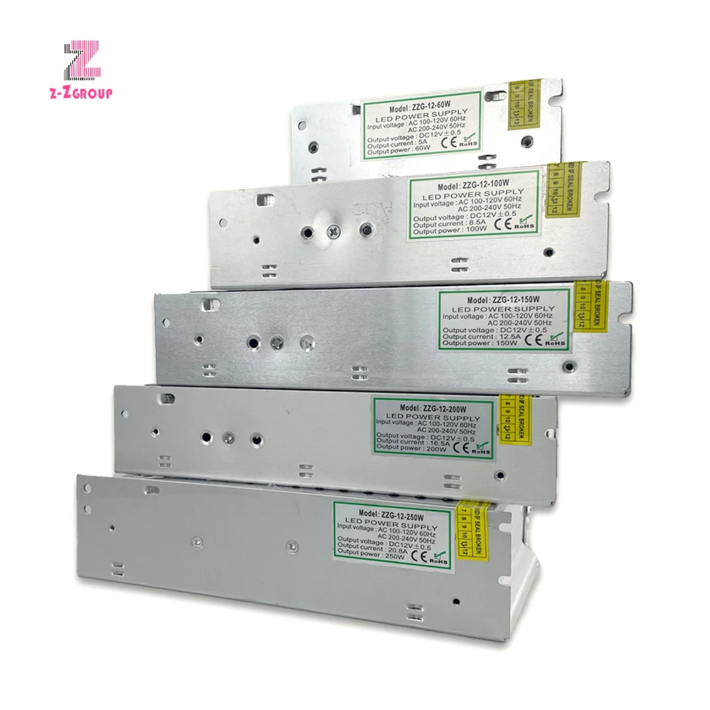 Good Price Ultra Thin Oxidation Aluminum Shell Led Power Supply 100w 200w 300w Led Linear Lighting Power Supply