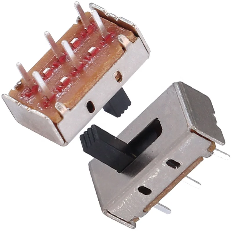 SS22H06 Dip Right Angle Dpdt Horizontal 6 Pin Micro Slide Switch