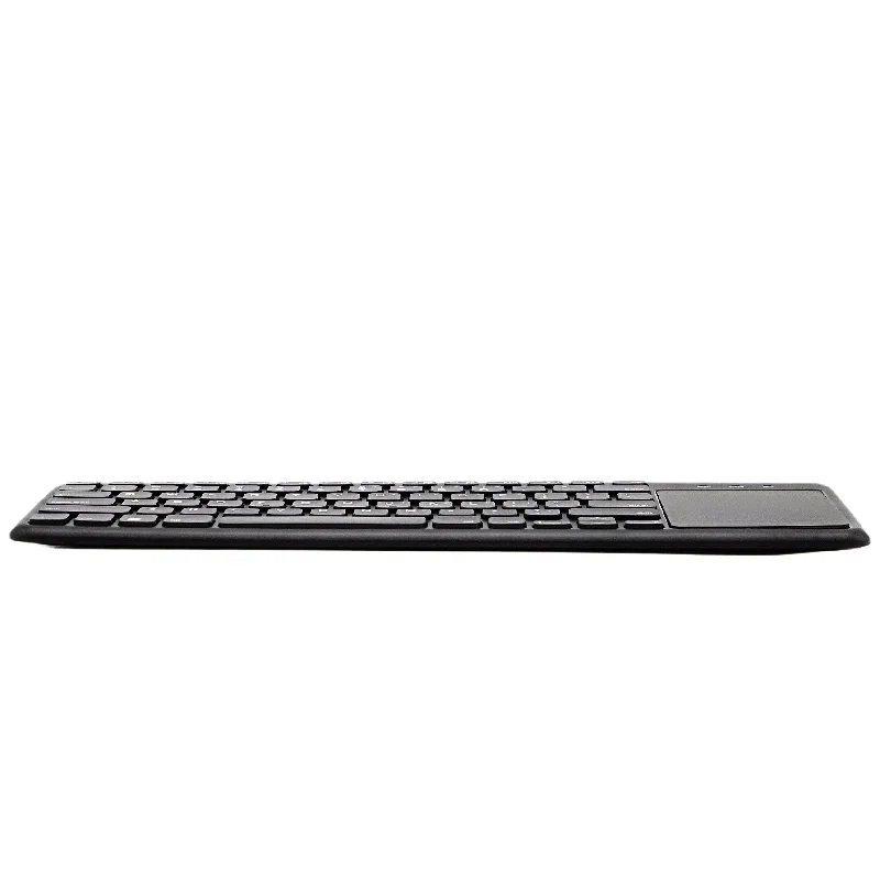  Factory price abs black wireless bt remote media touch keyboard for