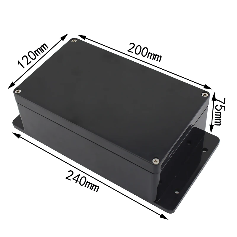 Electrical Waterproof Plastic Enclosure Monitoring Circuit Board Protect Case Drilling Holes Cable Junction Box Custom for Pcb