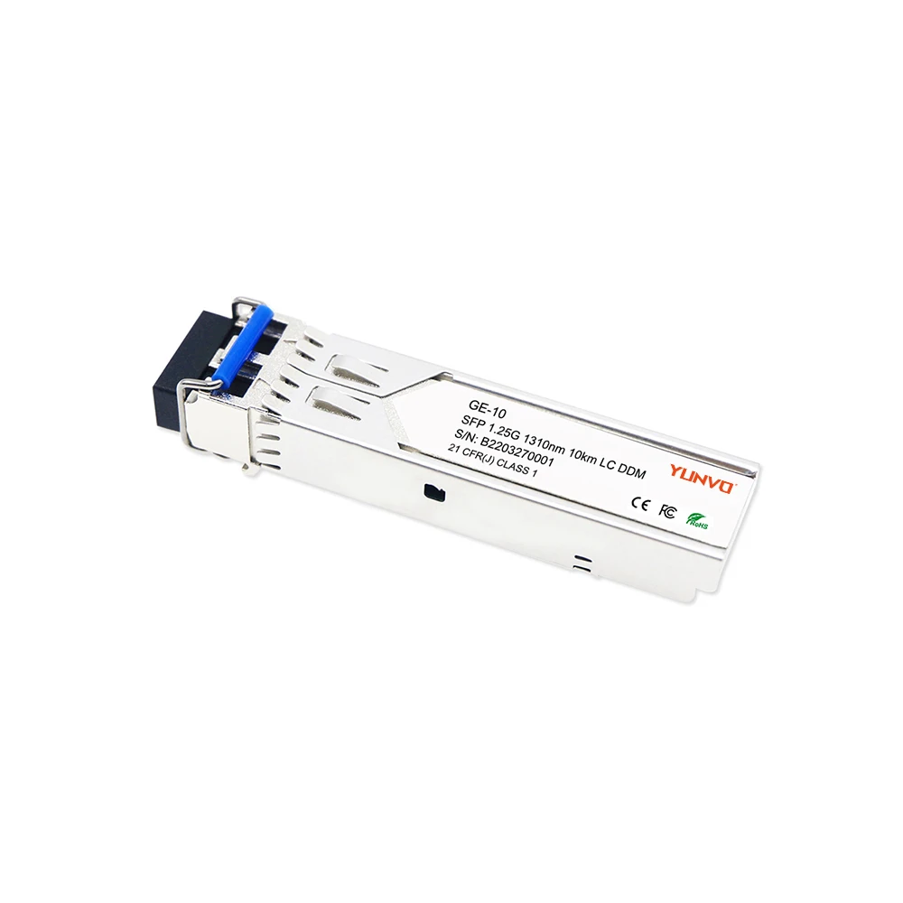 Yunvo OEM 1000BASE-LX/LH SFP 1310nm 10km Duplex LC SMF Transceiver Module compatible GLC-LH-SM EX-SFP-1GE-LX SFP-1G-LX