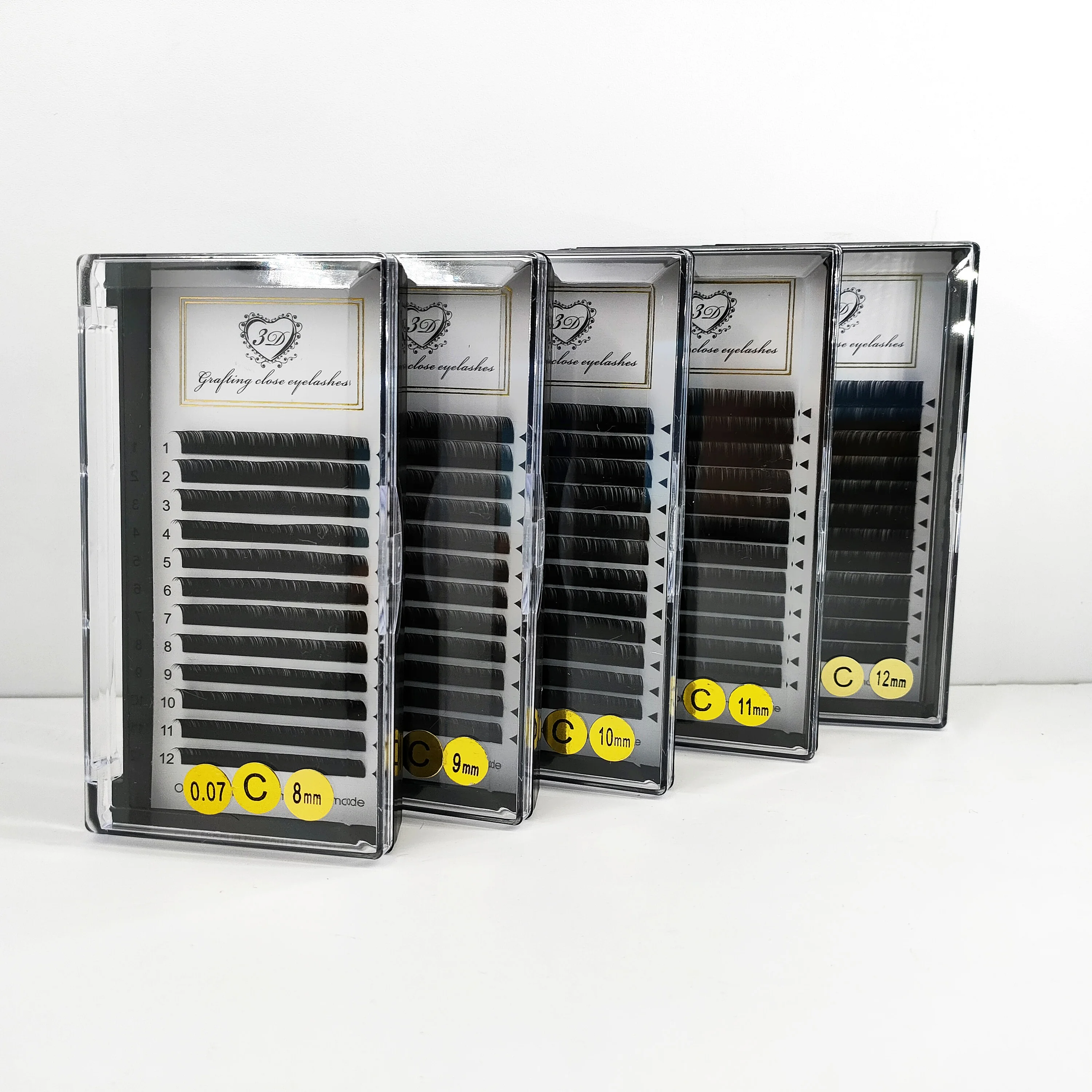 2021 wxx eyelashes wholesale .05 .07 lashes D curl easy fanning mega volume eyelash extensions