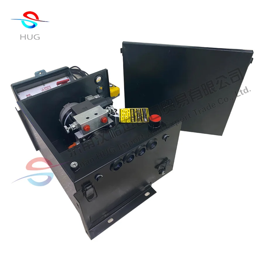 Dc motor 12v 24v double acting hydraulic power pack unit with hydraulic pump and motor tailgate lift power unit